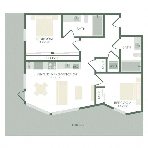 Floor plan layout diagram for B5
